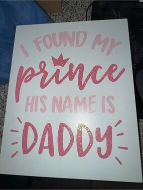 Hobby Lobby White Price and Label Sticker on Wood Backing